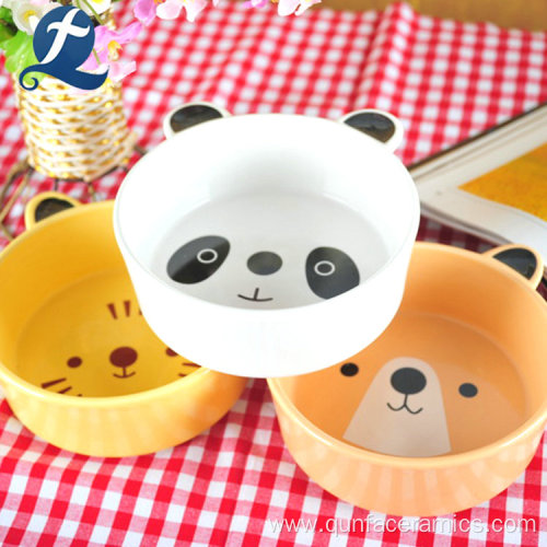 Unique Design Ceramic Dog Feeder Raised Pet Bowl